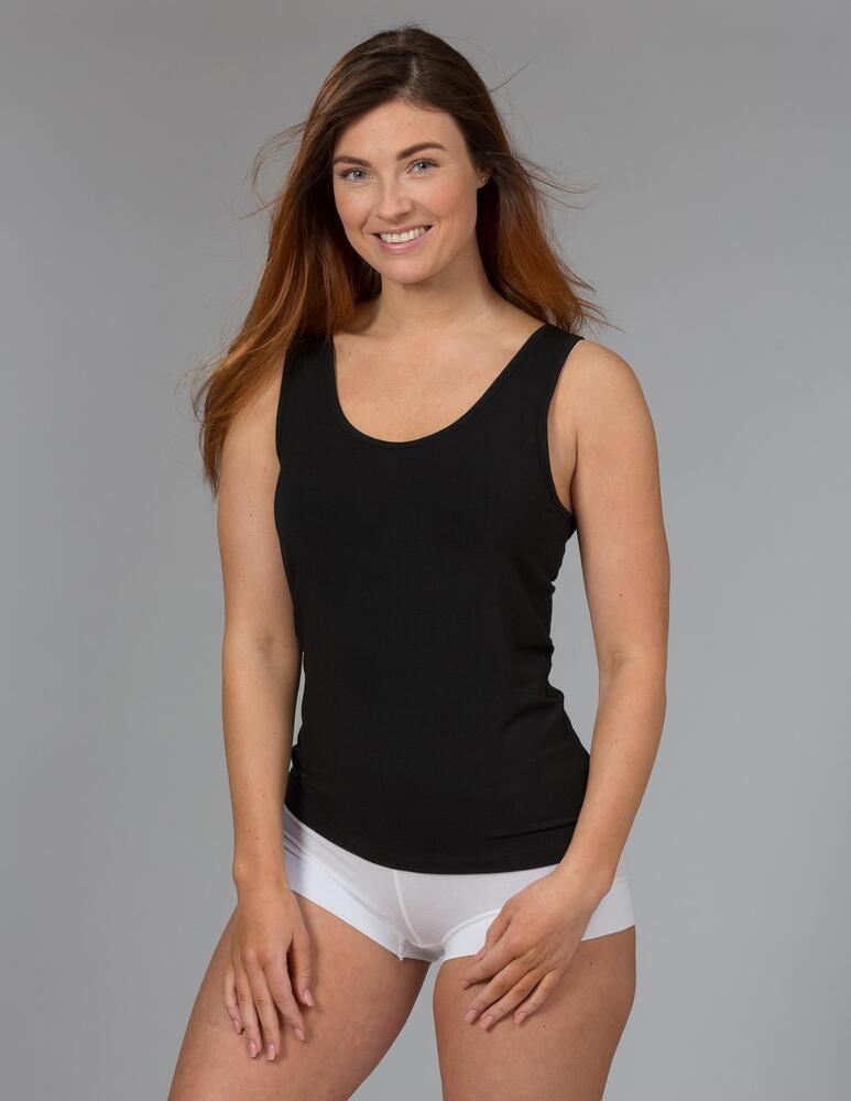 Tanktop - Bambus - Sort - Trofé billede