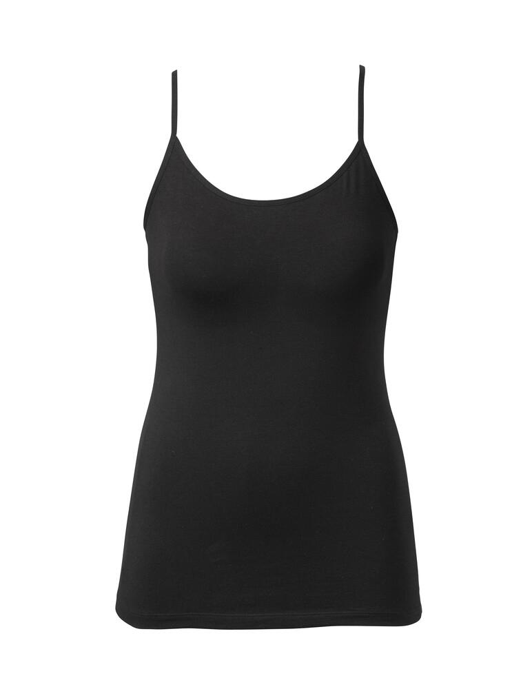 Undertrøje - Smalle stropper - 2-pak - Sort - Trofé billede