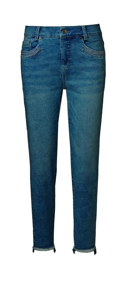 7/8 Bukser - Skinny fit - San Diego - Used Stone - Anna Montana billede