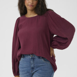 Bluse - KCviva - Windsor Wine - Kaffe Curve billede