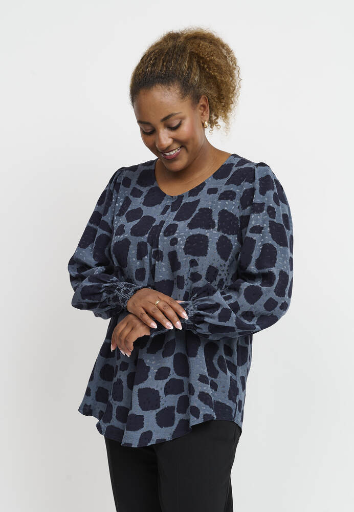 Bluse - PNDalvina - Steel Blue - Pont Neuf billede