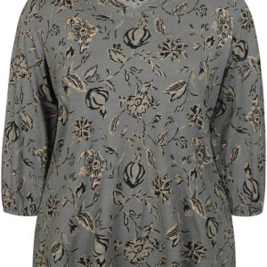 Bluse - Sylva - Stone Green - Zhenzi billede