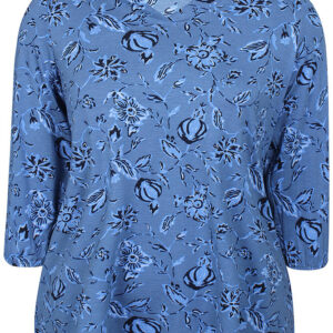 Bluse - Sylva - True Blue - Zhenzi billede