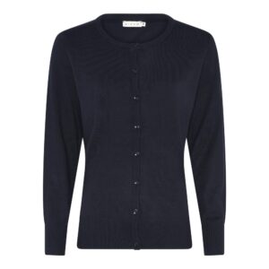 Cardigan Strik - Basic Viscose - Navy - Micha billede
