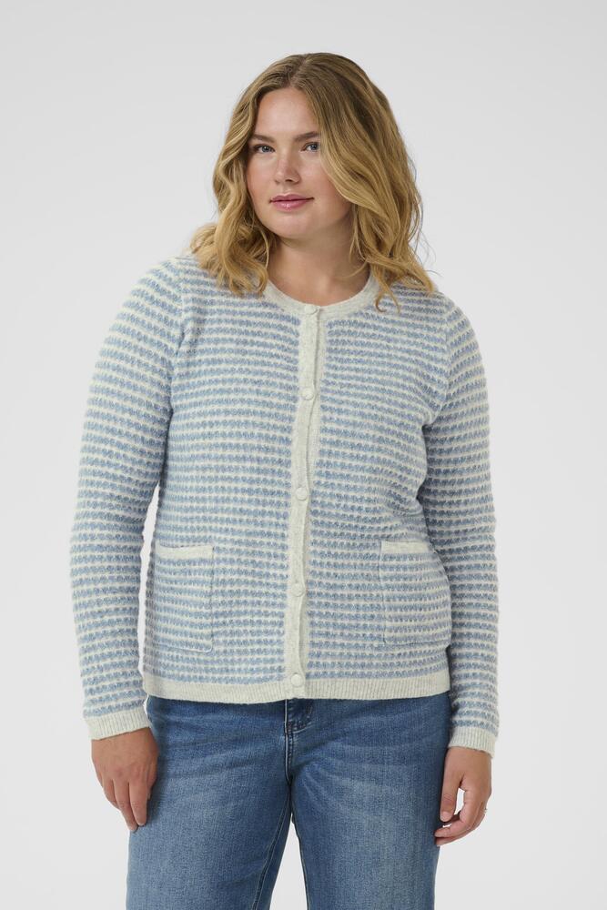Cardigan - Strik - KCelanna - Light GreyM/Windward Structure - Kaffe Curve billede