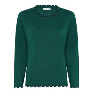 Jumper - Strik - Waves - Green - Micha billede