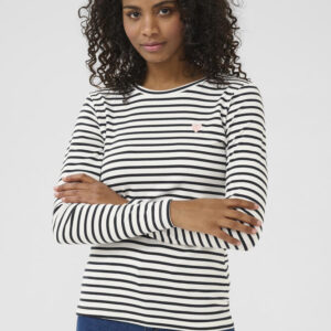 Langærmet T-shirt - KAliddy - Chalk/Midnight Marine - Kaffe billede