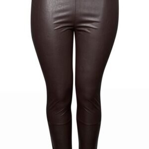 Leggings m coated front - Elsebeth - Brune - Pont Neuf billede
