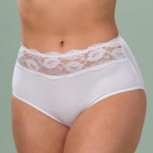 Miditrusse m blonde - 2 pak - Hvid - Trofé billede