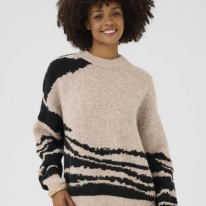 Pullover - Strik - CUzinna - Dune Melange - Culture billede