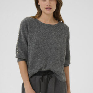 Pullover - Strik - KAbetty - Grey Melange - Kaffe billede
