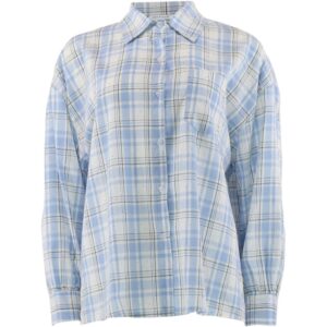 Skjorte - Caro - Blue Check - Continue billede