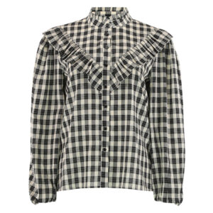 Skjorte - Heidi Check - Small Check Black - Continue billede