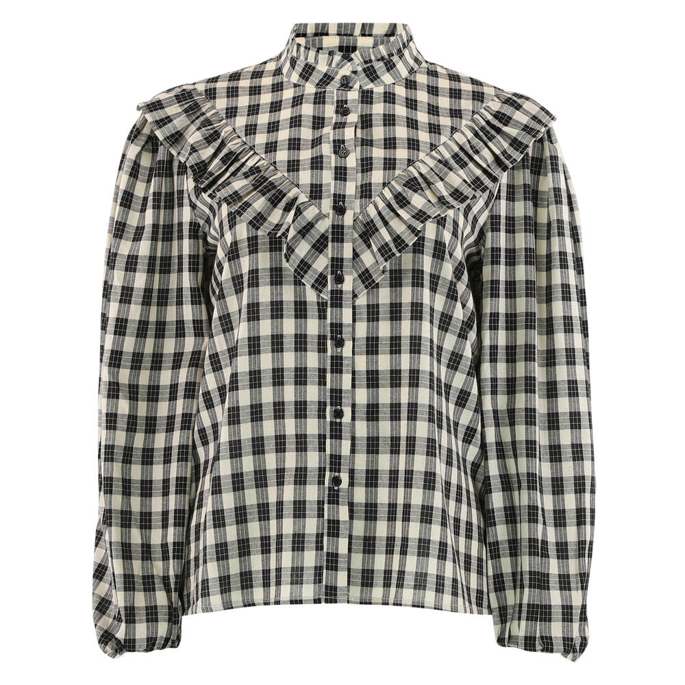 Skjorte - Heidi Check - Small Check Black - Continue billede