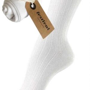 Strømper - Bambus - Hvid - Festival billede