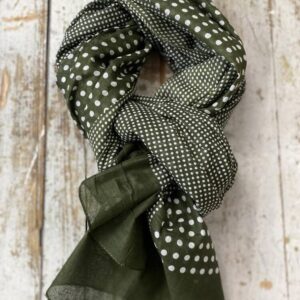 Tørklæde - Prikker - Grønt - Vanting billede