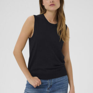 Vest - Strik - KAlizza - Black Deep - Kaffe billede