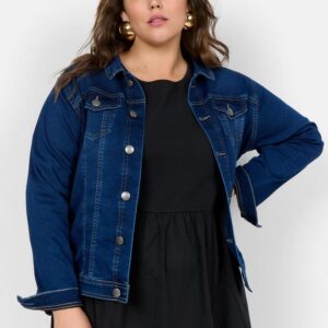 Denim Jakke - WA-SUMMER - Mørk Denim - Wasabi Concept billede