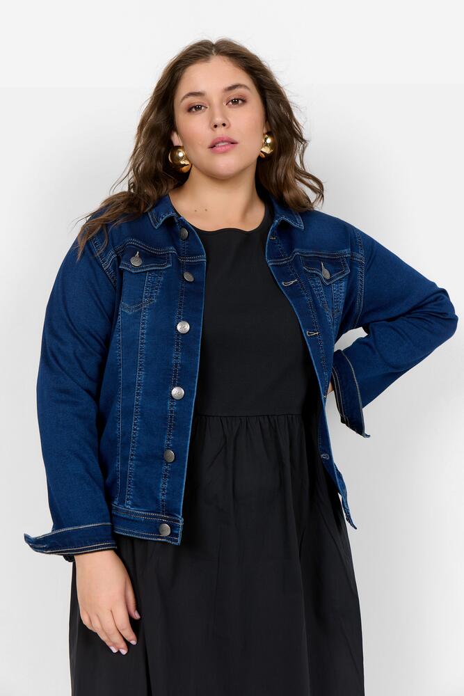 Denim Jakke - WA-SUMMER - Mørk Denim - Wasabi Concept billede