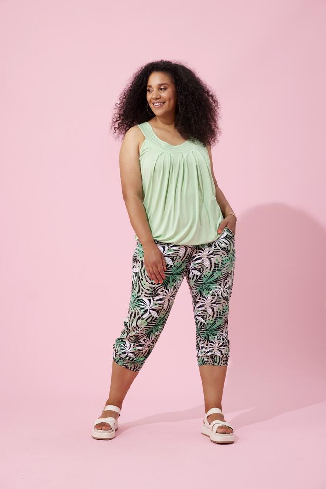 Capri bukser - Mavis - Grøn - Zhenzi billede