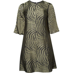 Kjole - ELSina - Olive Green - Elinette billede