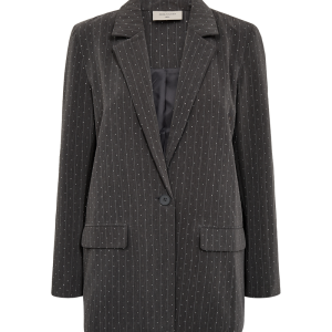 Blazer - FQWidy - Dark Grey Mel/Star Off-White - FREEQUENT billede