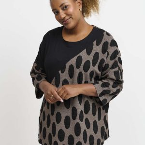 Bluse - PNJamina - Taupe - Pont Neuf billede