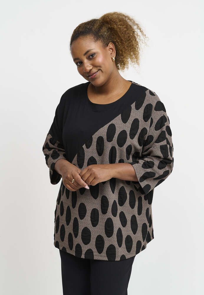 Bluse - PNJamina - Taupe - Pont Neuf billede