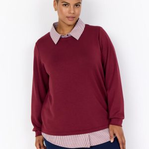 Bluse - WA-Sabina 63 - Bordeaux - Wasabi Concept billede