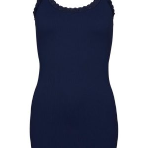 Top - Frida Plus Long - Blu - Tim & Simonsen billede