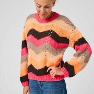 Pullover - Strik - Vind i Håret - Orange - Lene Beier X Lind billede