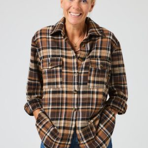 Skjorte - Skovhuggeren - Brown - Lene Beier X Lind billede