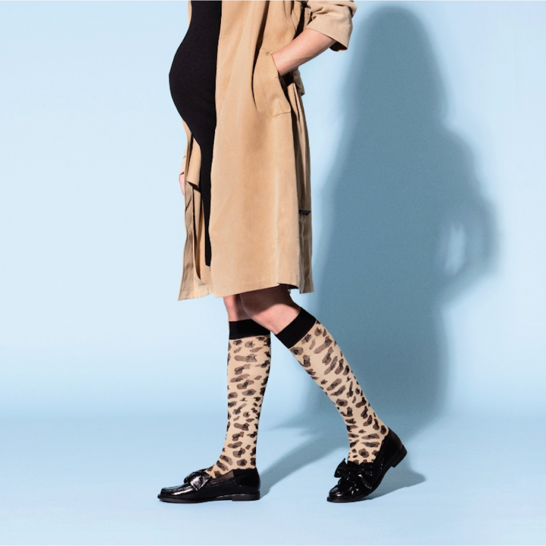 SupCare Støttestrømper med Leopardmønster