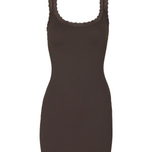 Top - Frida Plus Long - Caffe - Tim & Simonsen billede