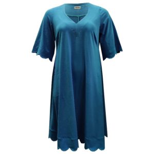 Plus size kjole - Nami Denim Blue - Amamiko