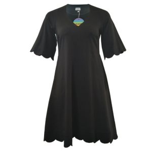 Plus size kjole - Nami Black - Amamiko