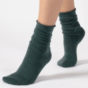 Aoraki Merino Wool Petrol - Petroleumsblå uld strømper - Cette