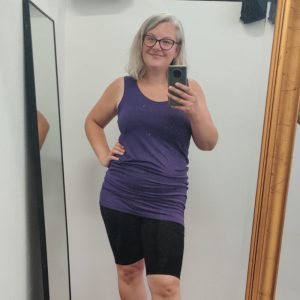 Bamboo Tank Top Purple - Amamiko