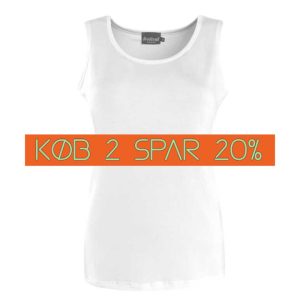 Bambus top i hvid - 610 - Festival