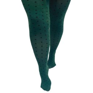 Forest Green/Black Spot Bamboo Curvy Super Stretch - Pamela Mann