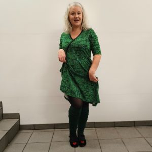 Plus size kjole - Bika Matrix - Amamiko