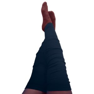 Mørkeblå Uld Benvarmere Til Voksne - Soft Beauty