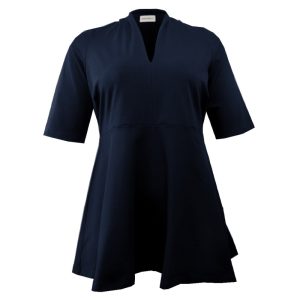 Plus size bluse - Sendai Navy - Amamiko