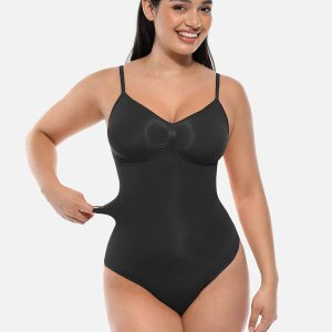 SILHUET thong bodysuit - Sort / 5XL billede